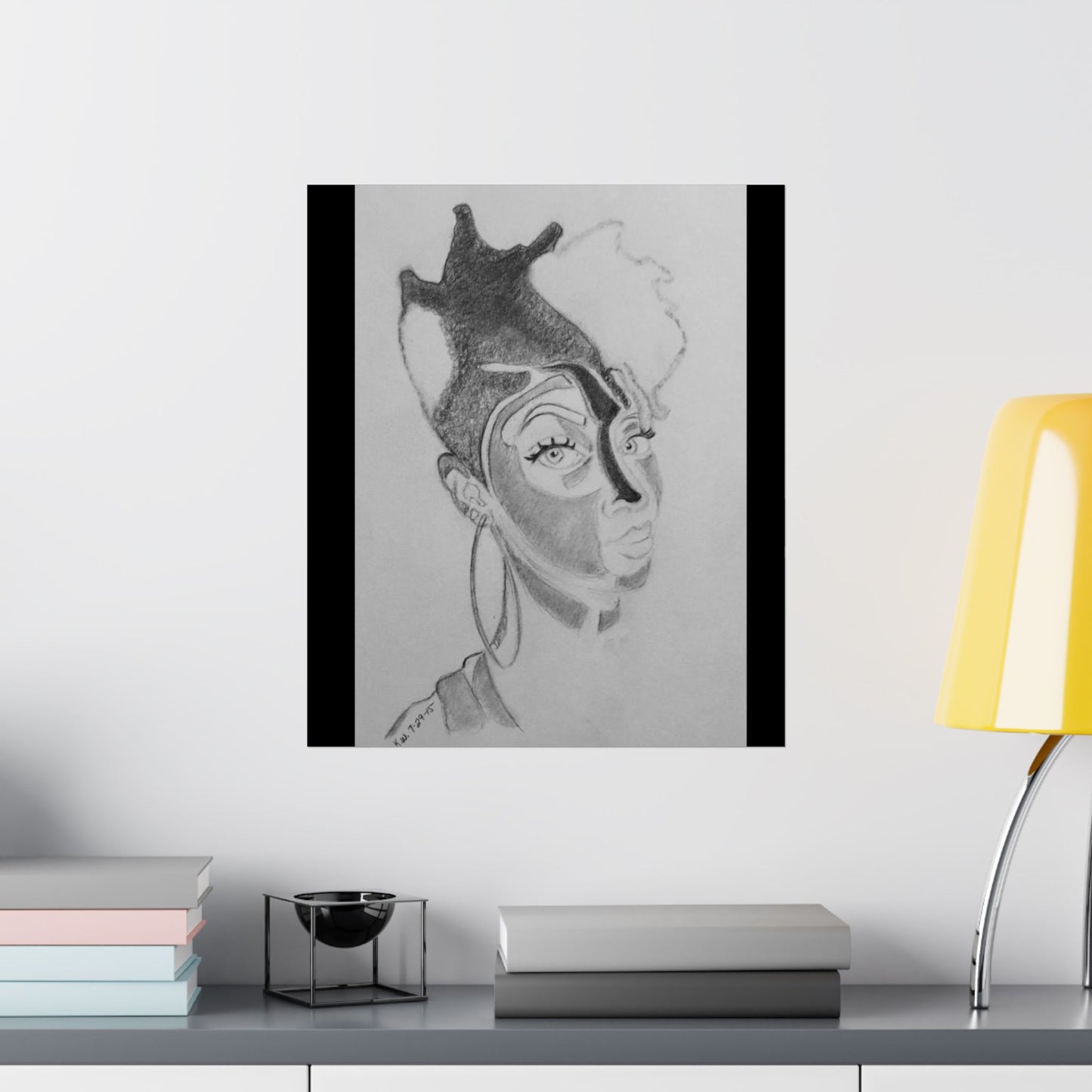 Matte Vertical Posters - 3 Shaded Lady