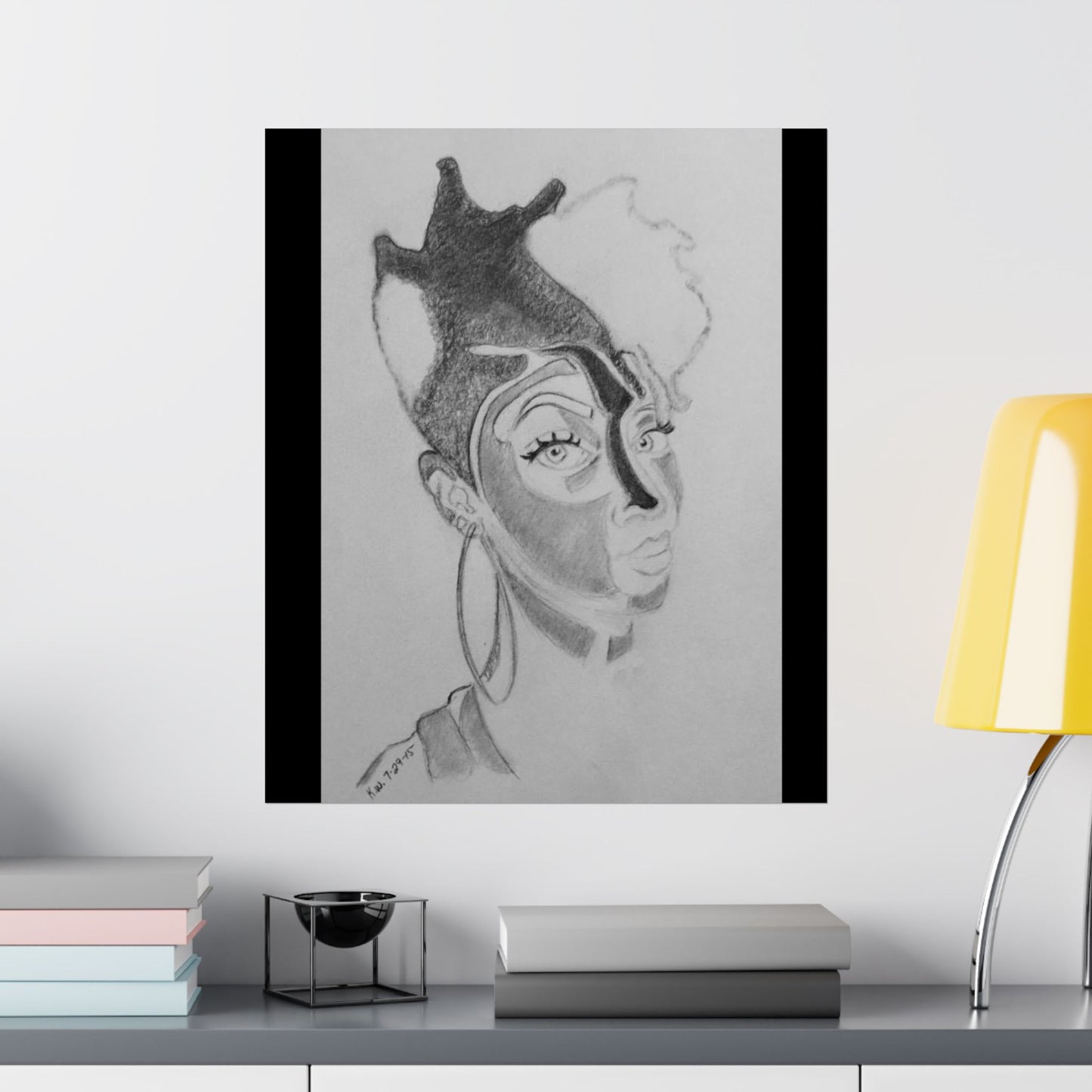 Matte Vertical Posters - 3 Shaded Lady