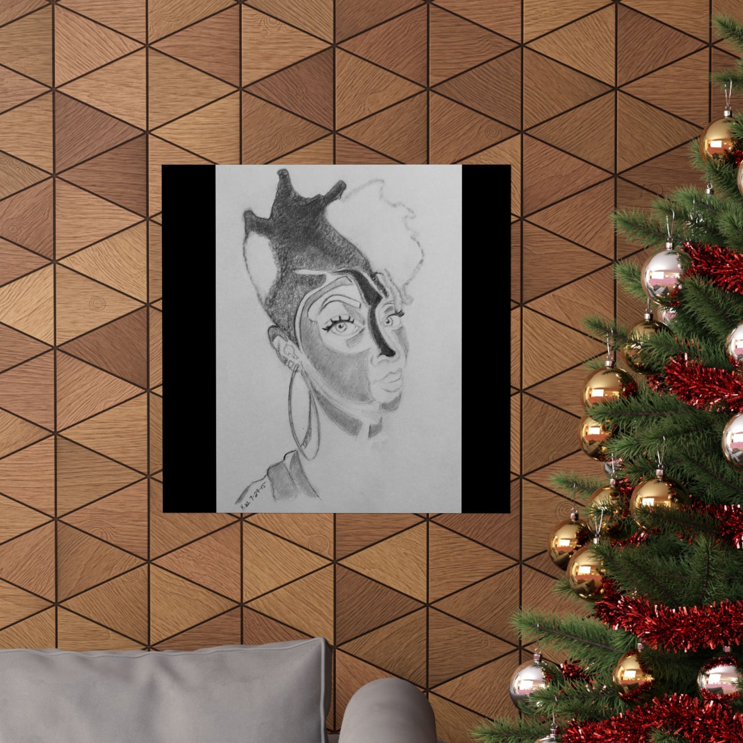 Matte Vertical Posters - 3 Shaded Lady