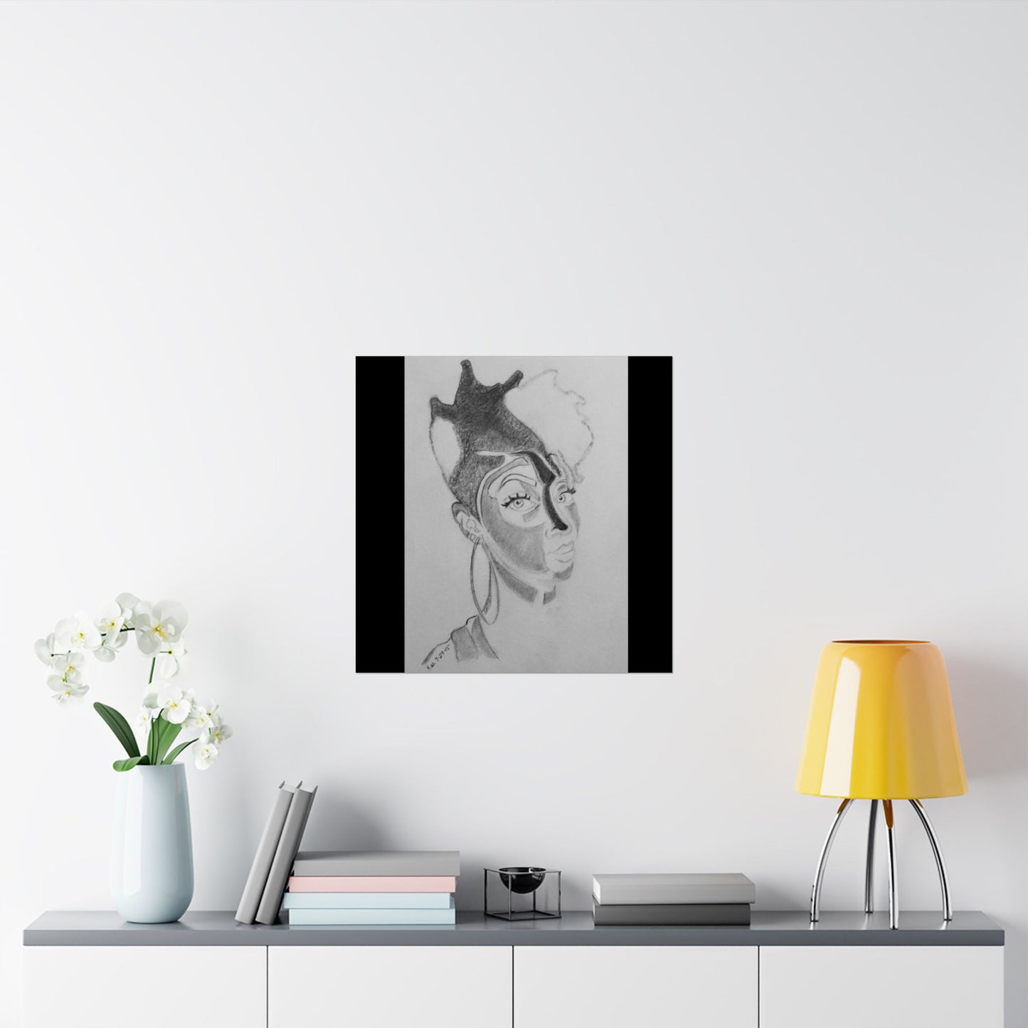Matte Vertical Posters - 3 Shaded Lady
