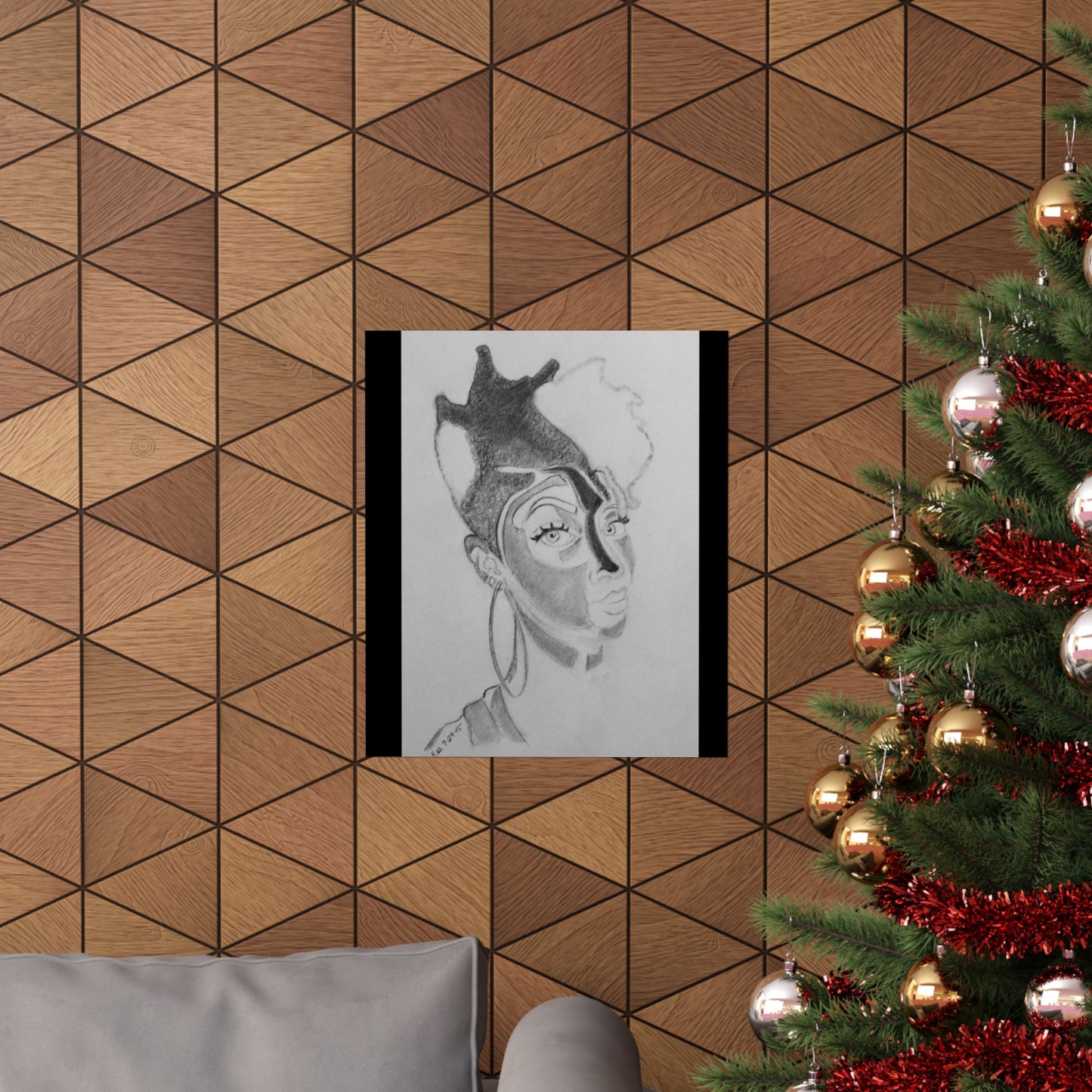 Matte Vertical Posters - 3 Shaded Lady