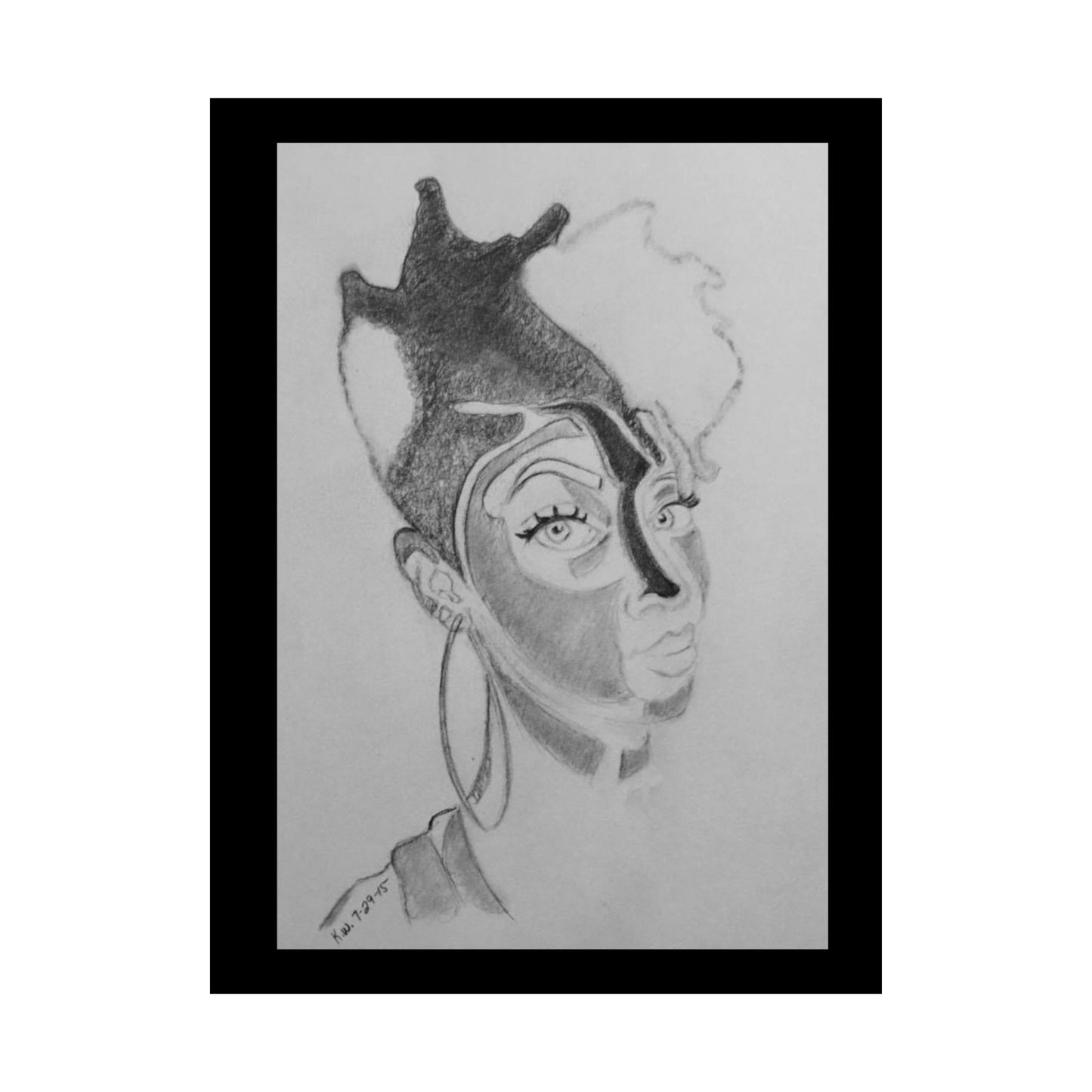 Matte Vertical Posters - 3 Shaded Lady