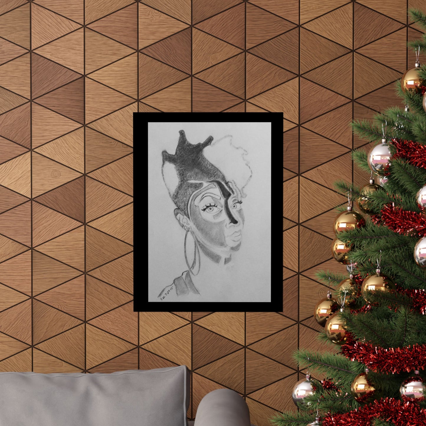 Matte Vertical Posters - 3 Shaded Lady