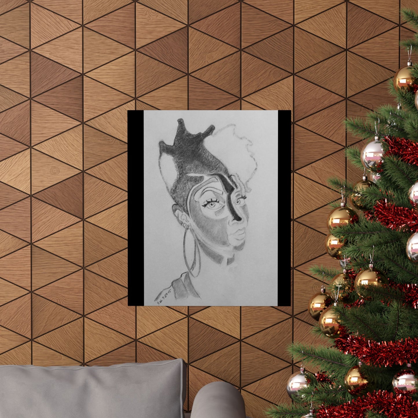 Matte Vertical Posters - 3 Shaded Lady